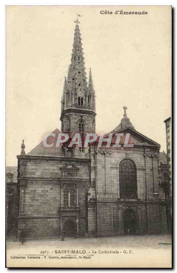 CPA St Malo La Cathedrale 