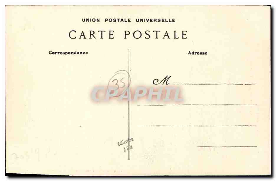Saint-Malo — Rue des Petits Degrés — Côte d'Émeraude — G.F. — Verso