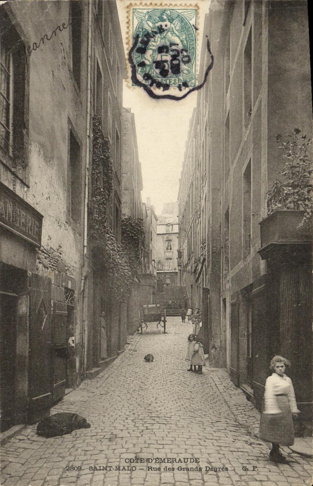 Saint-Malo — Rue des Grands Degrés — G. F. — n°2809
