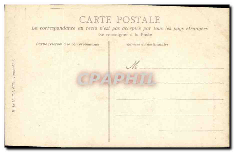 Saint-Malo — La Cathédrale — H. Le Maillot, éditeur — Reverso