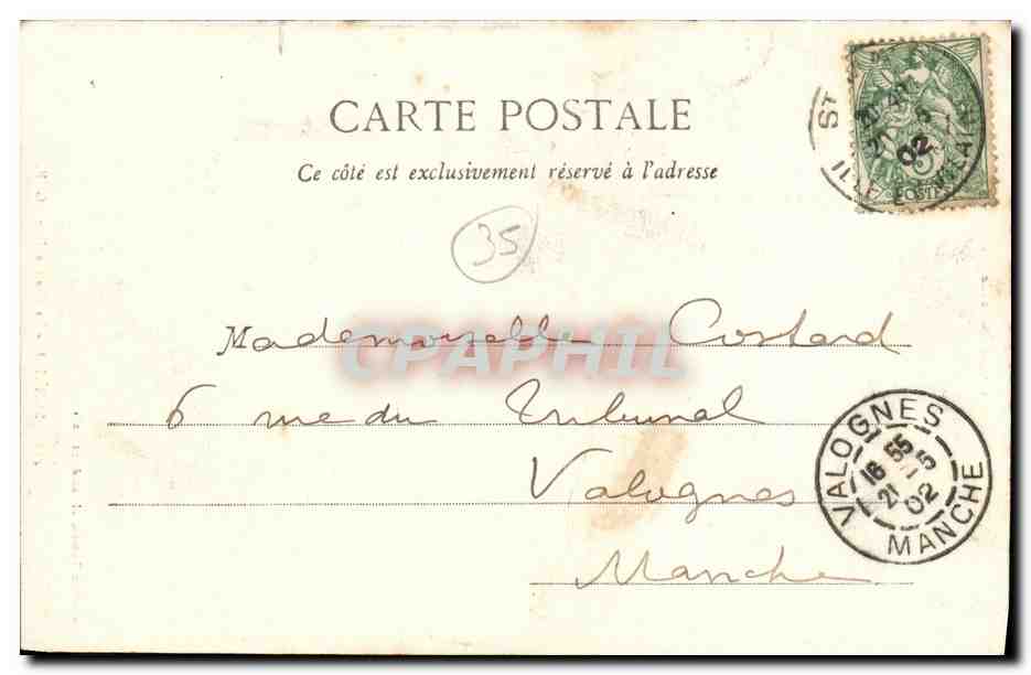 St-Malo - La Grande-Rue - Côte d'Emeraude - Collection Germain fils aîné, n°453 — Rückseite