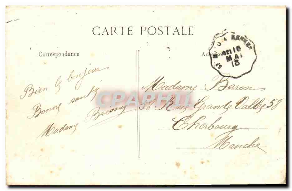 Saint-Malo — Studi di onde — Il Môle des Noires — Editore E.D. n°100 — Verso