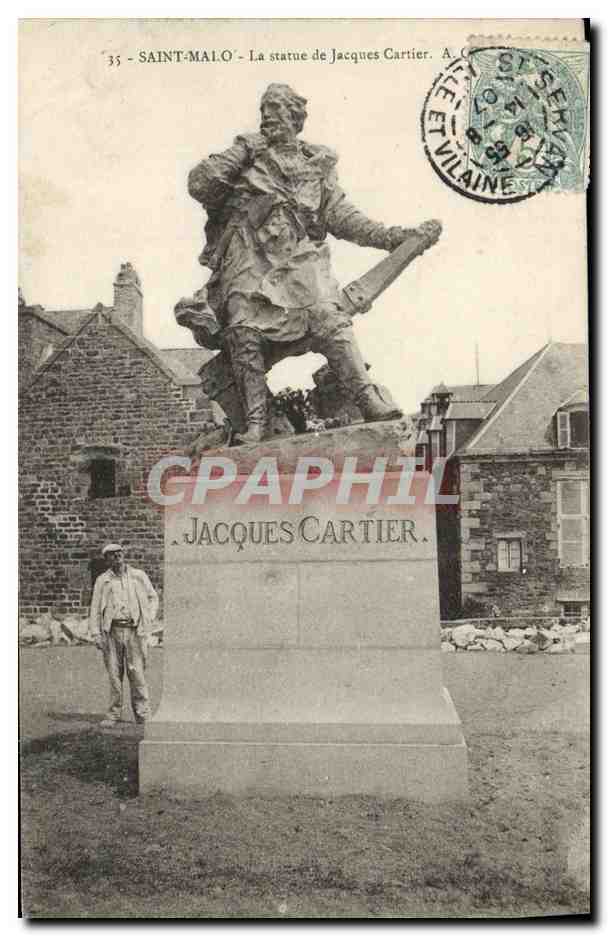Saint-Malo - La statue de Jacques Cartier - A. C. (éditeur)