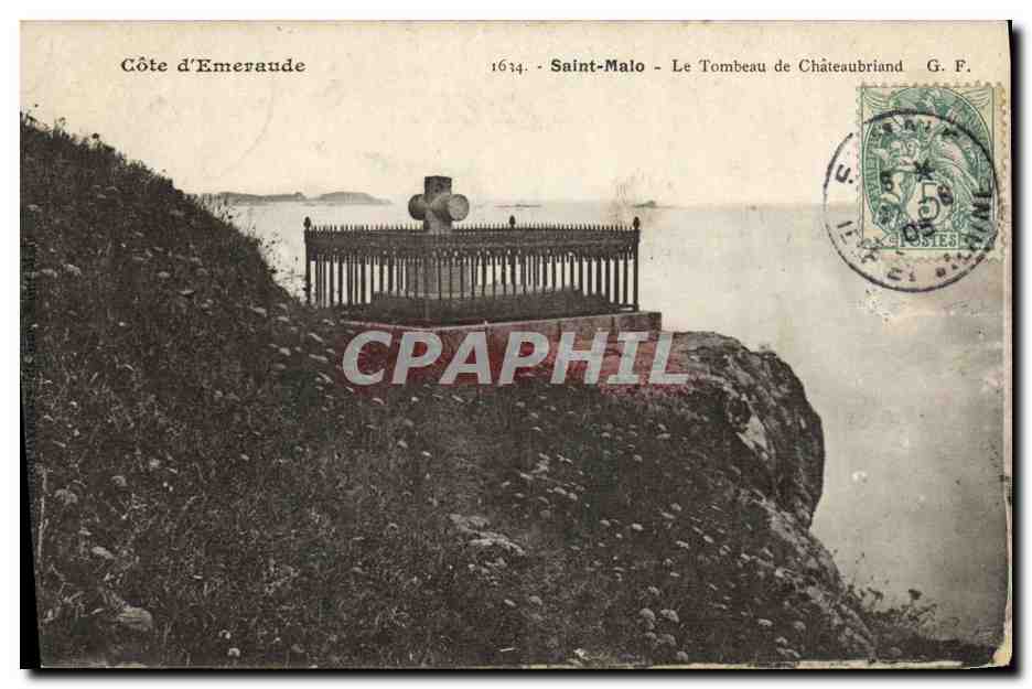 Saint-Malo - Il sepolcro di Châteaubriand - G. F. - n°1614