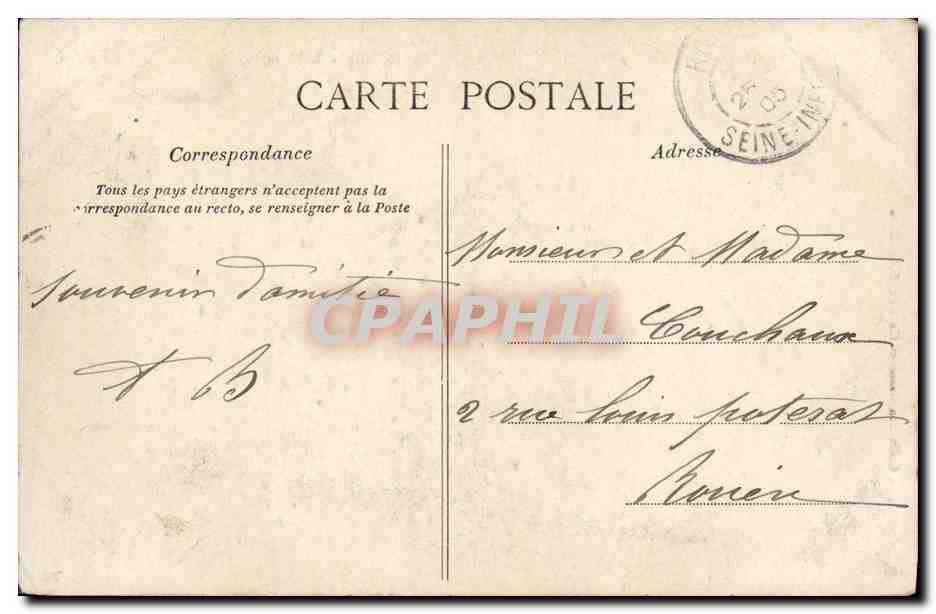 Saint-Malo - Il sepolcro di Châteaubriand - G. F. - n°1614 — Verso