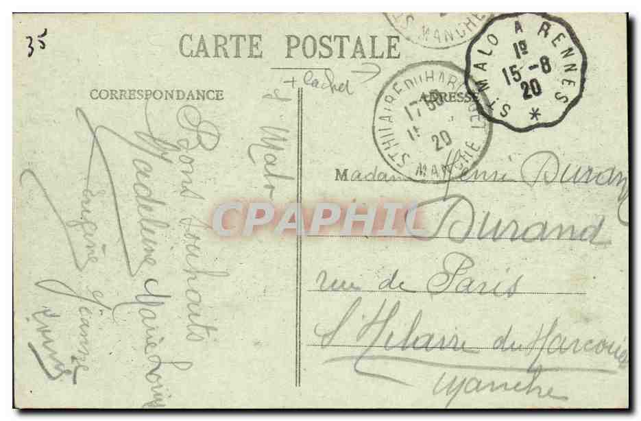 Saint-Malo - Un Coin de la Plage - G. F. - Éditeur Onfria St-Malo (I et V) — Reverso