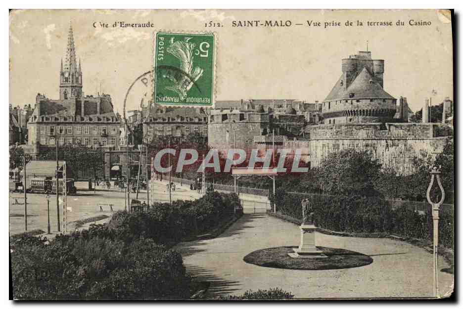 Saint-Malo — Vue prise de la terrasse du Casino — Côte d’Émeraude, n°1512