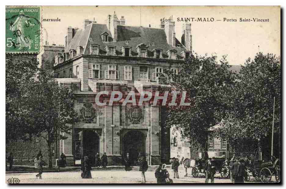 Saint-Malo — Portes Saint-Vincent — Éditeur E.D.