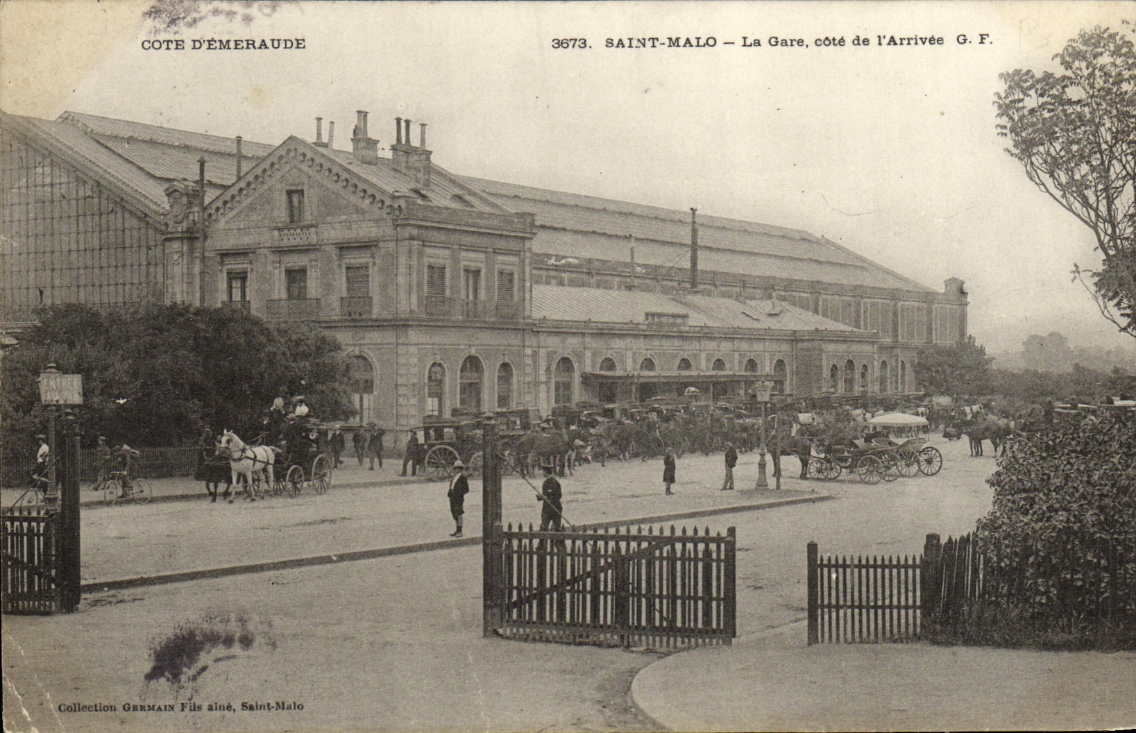 CPA Saint Malo La Gare Cote de L Arrivee
