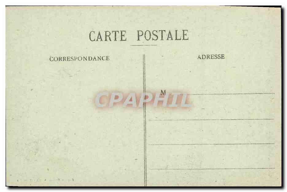 CPA Saint Malo La plage a maree basse et la tour Quic en Grogne  — Verso