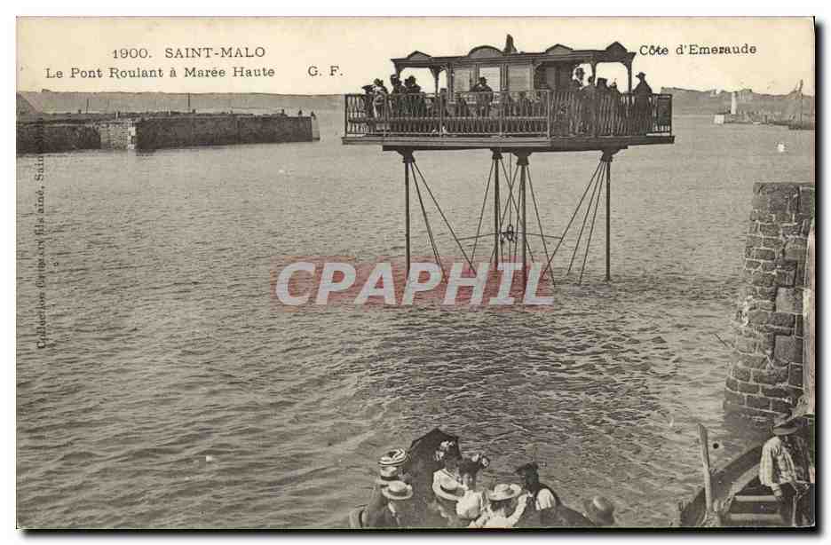 Saint-Malo — El Puente Móvil a Marea Alta — G.F.