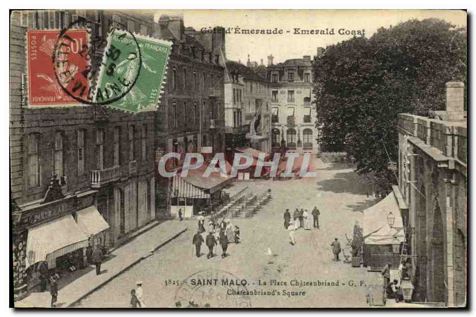 Saint-Malo - La Place Châteaubriand - G. F.