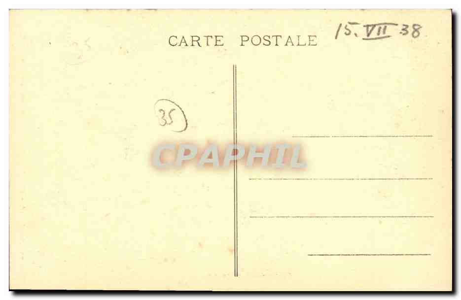 CPA St Malo Hotel Dieu Puits Dans la Cour Interieure — Verso