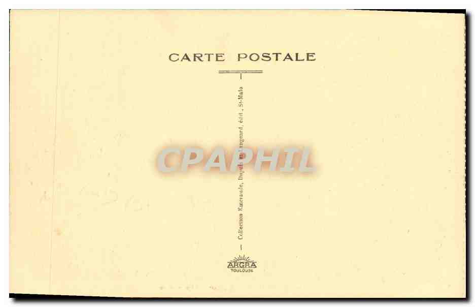 CPA St Malo Porte Le Chateau  — Verso