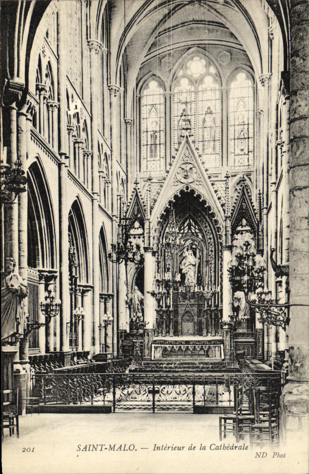 Saint-Malo — Intérieur de la Cathédrale — ND Phot, n° 201