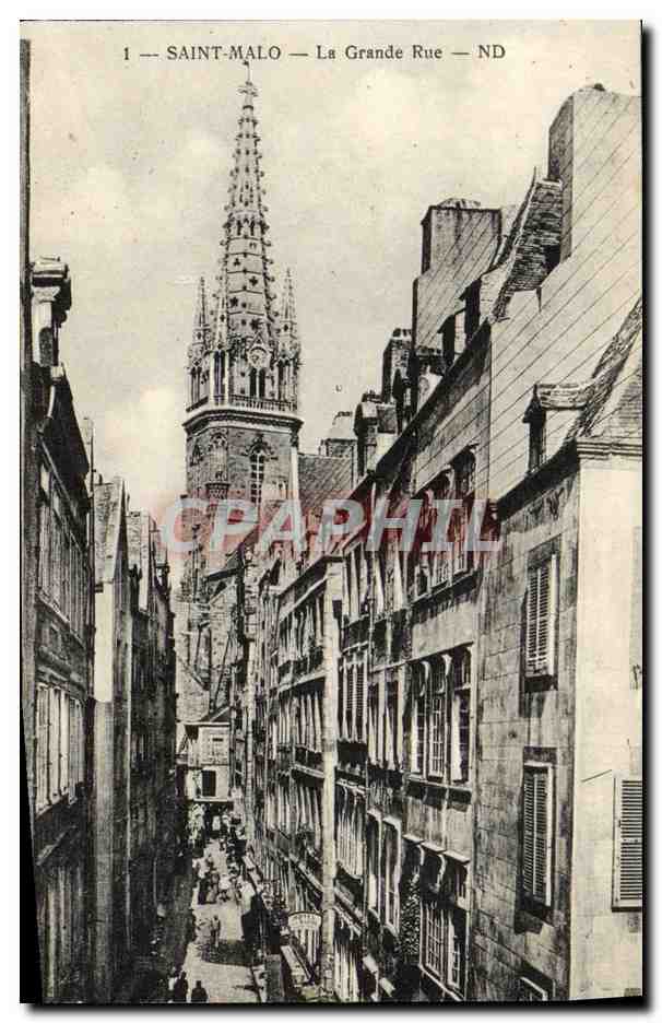 CPA Saint Malo La Grande Rue