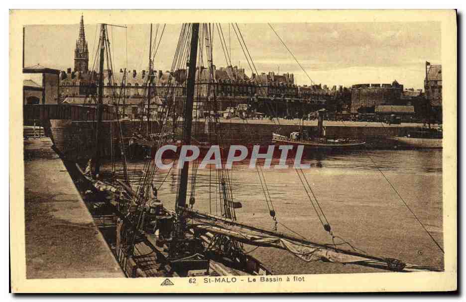 St-Malo - Le Bassin à flot — éditeur : Association des Arts et Métiers de Strasbourg, n° 62