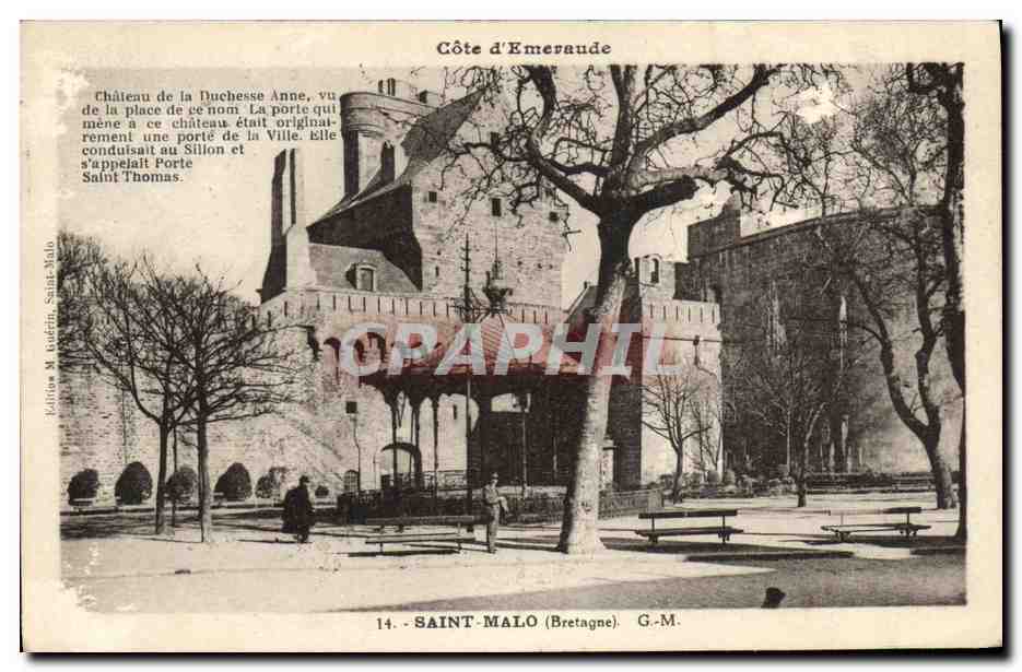 Château de la Duchesse Anne — Saint-Malo (Bretagne) — Édition M. Bucéria, n°14