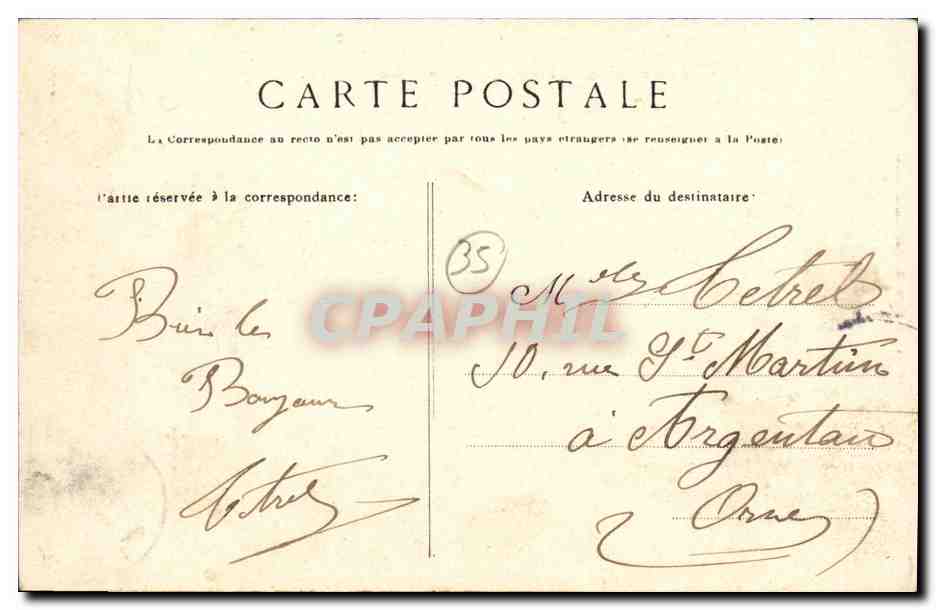Saint-Malo — Remparts et Tour Bidouène — G.F. n°3914 — Reverso