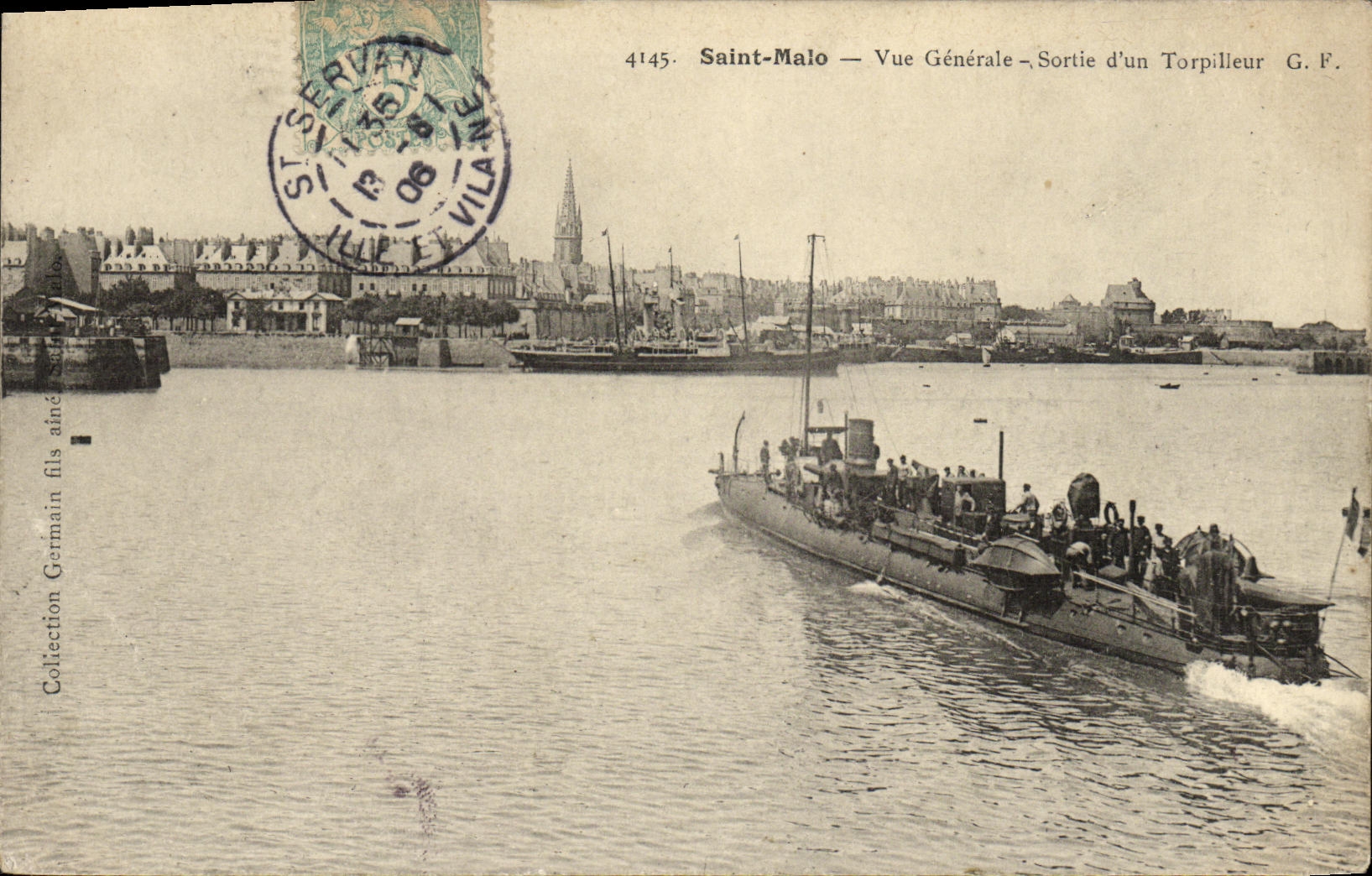 Saint-Malo — Vista General — Salida de un Torpedero G.F.