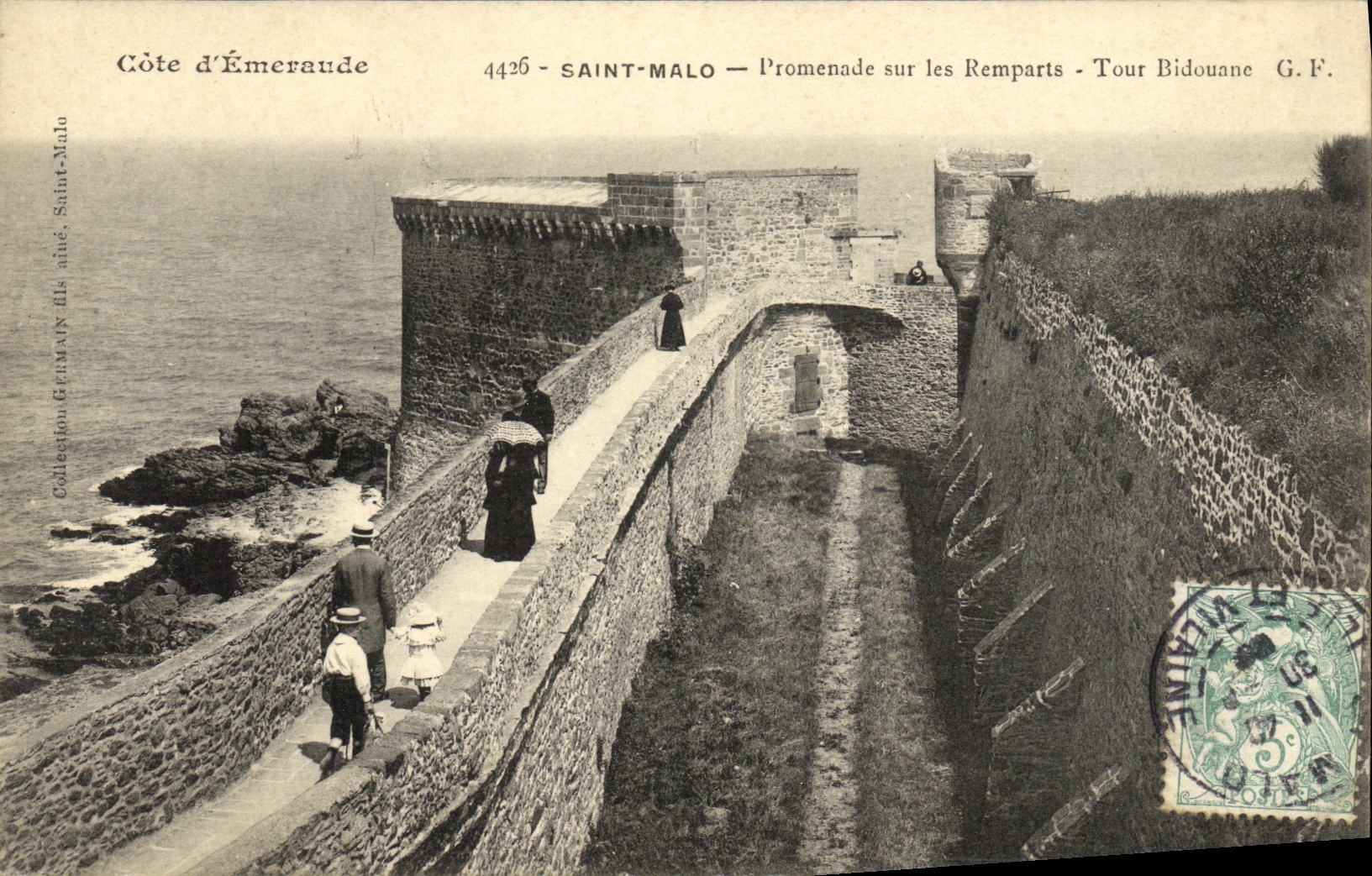 Saint-Malo — Promenade sur les Remparts - Tour Bidouane — G.F. 4436