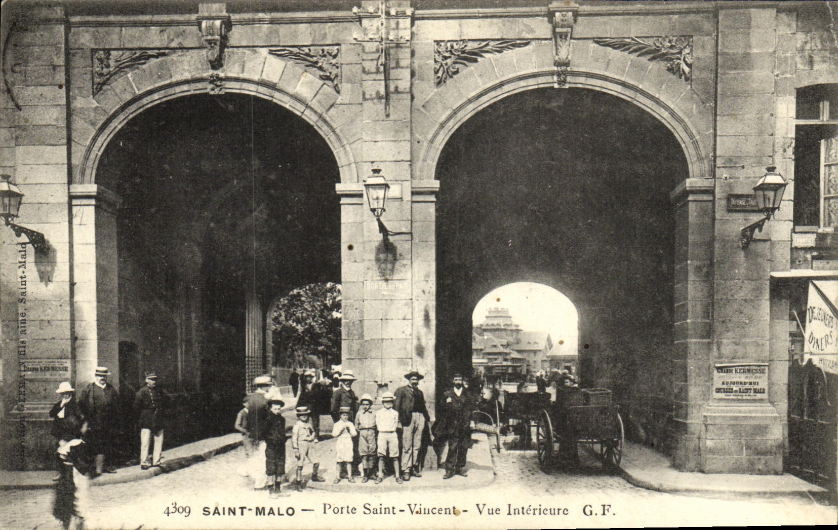 Saint-Malo — Porte Saint-Vincent — Vue Intérieure — G.F. — n°4309