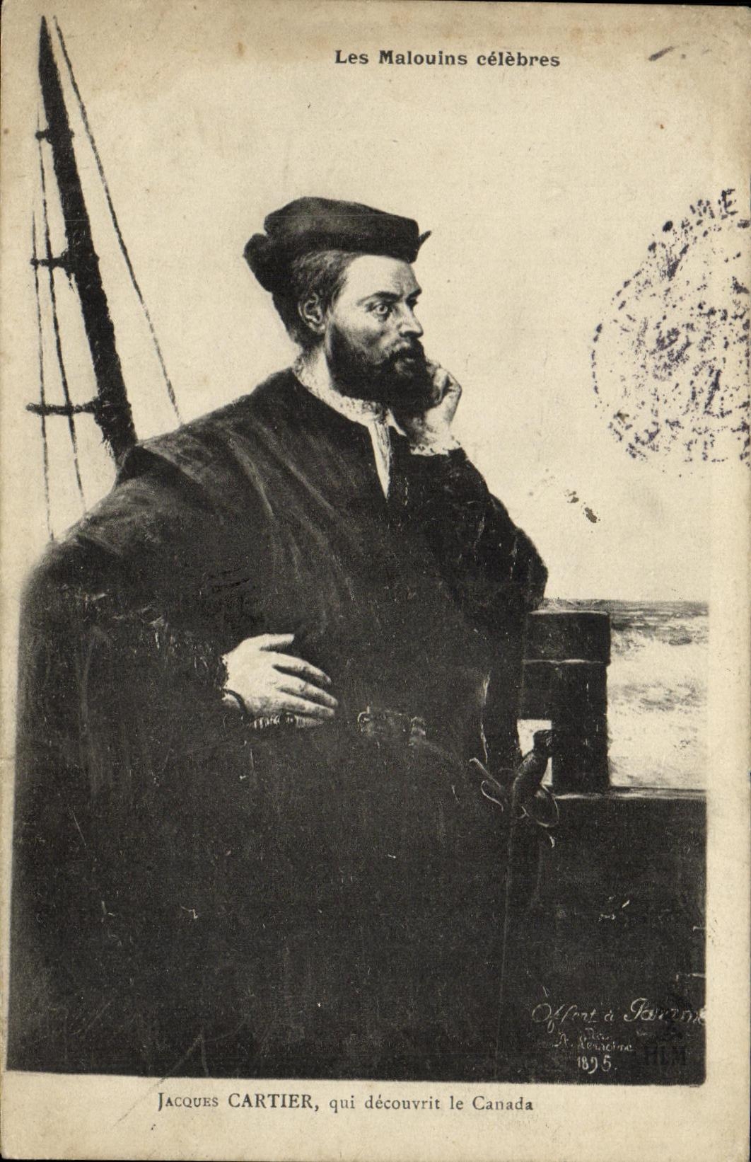 Jacques Cartier — Découvreur du Canada — Les Malouins célèbres — Éditeur A. Rousseine, n° 110