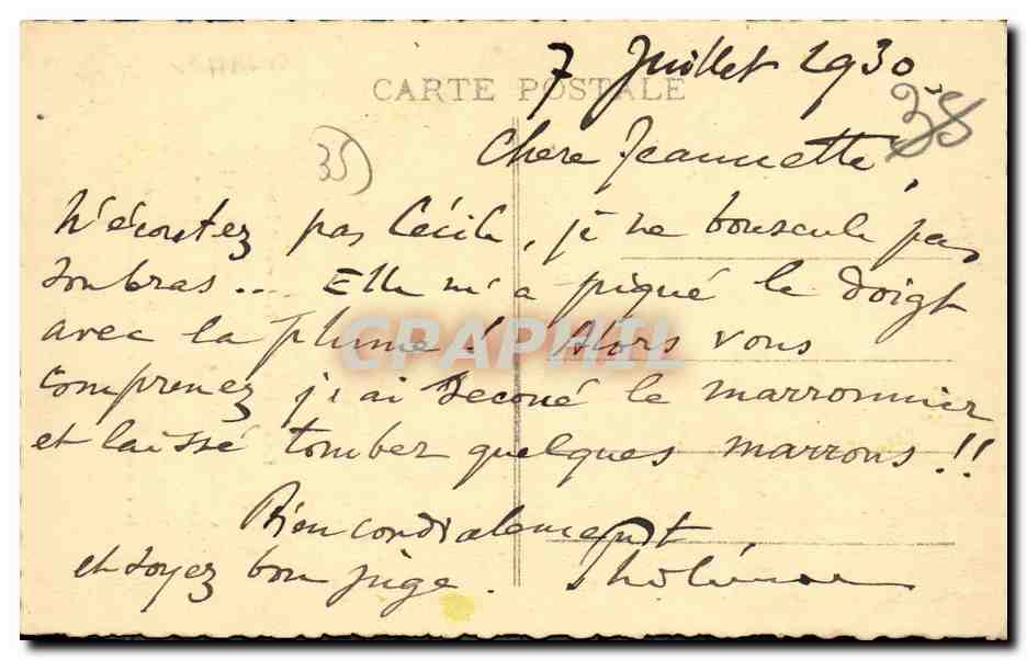 Crabe cuisinier — Les Conseils de Grand’Père — chez Zchuche — Verso