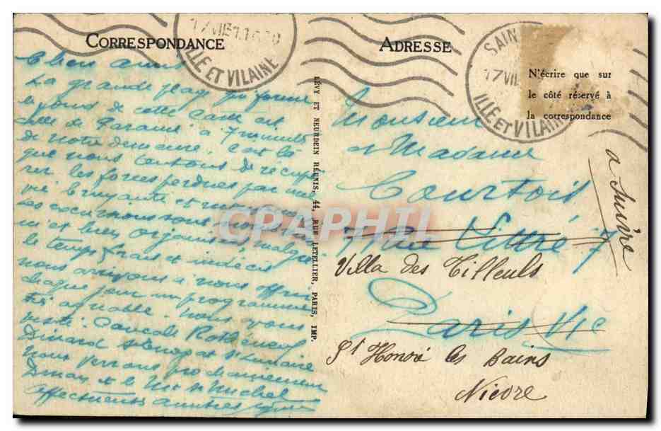 CPA Saint Malo Le Chateau Et La Grande Plage — Reverso