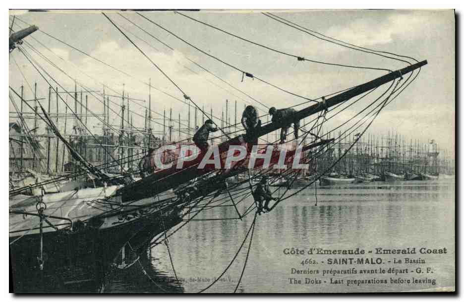 Saint-Malo - Der Hafen - Letzte Vorbereitungen vor dem Abfahrts