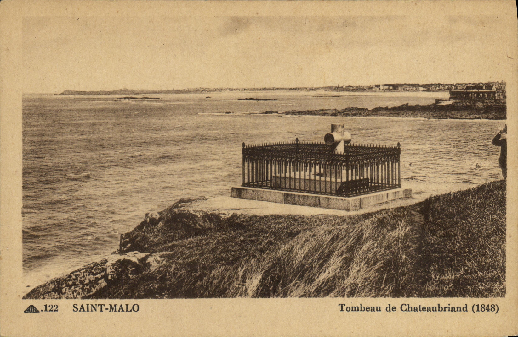 Grabmal von Chateaubriand in Saint-Malo — Verlag Cité des Arts Mécaniques, Nr. 122