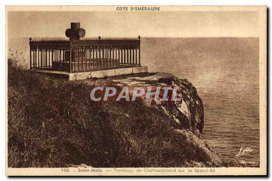 Tombeau de Chateaubriand sur le Grand-Bé — Saint-Malo — Côte d'Émeraude