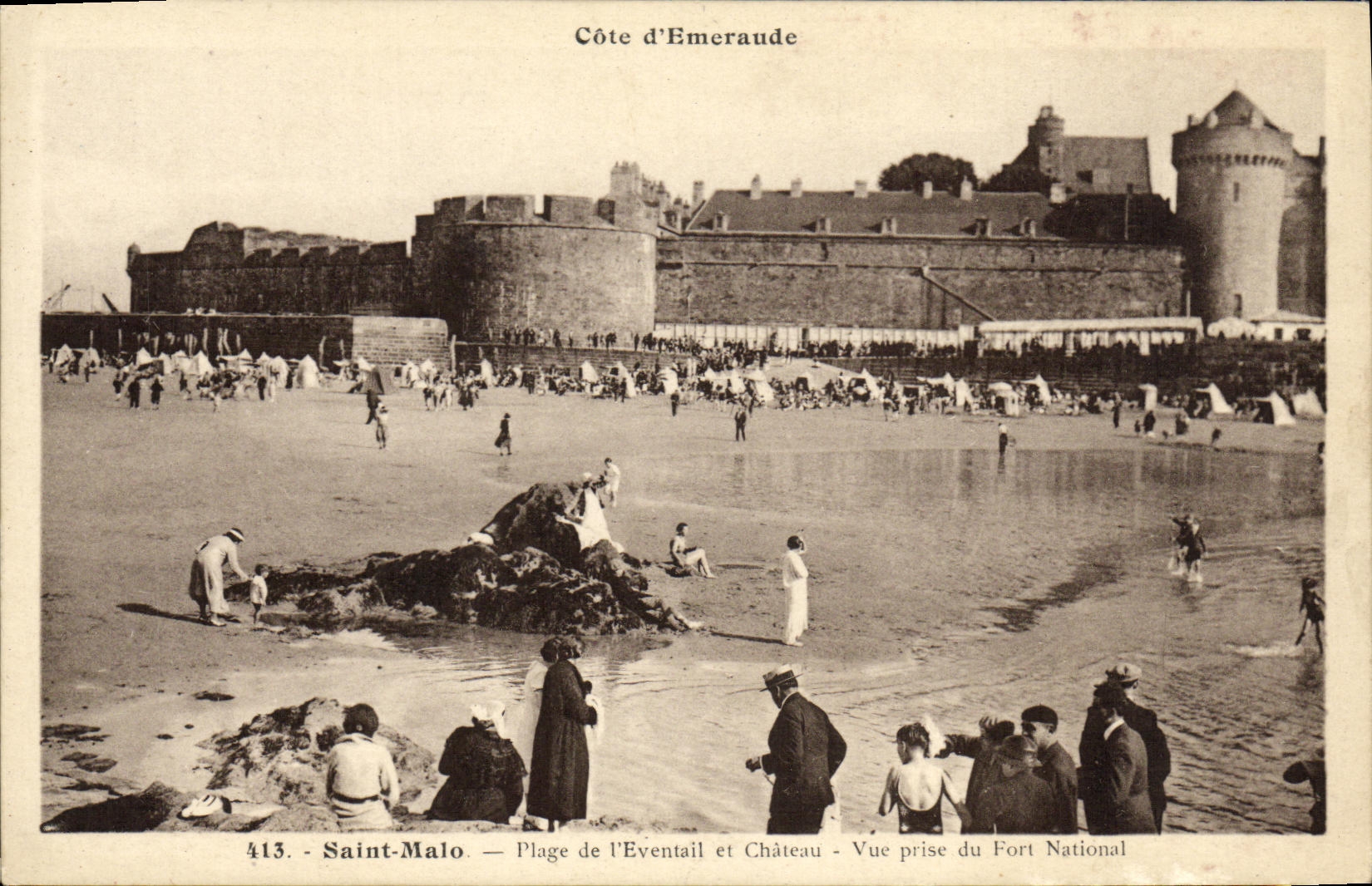 Saint-Malo — Côte d'Emeraude — Vue prise du Fort National
