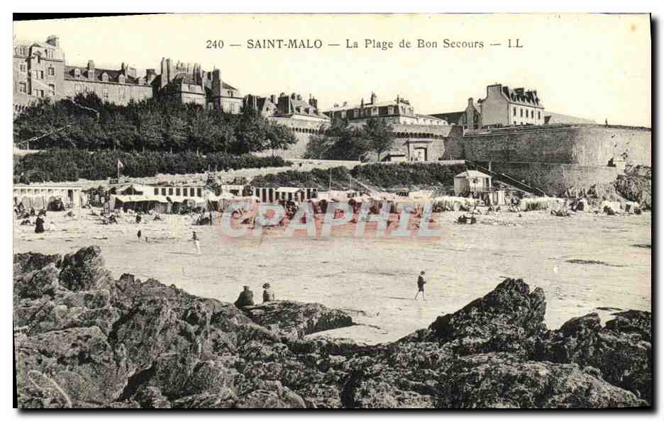 Saint-Malo — La Plage de Bon Secours — I.L. — n°240