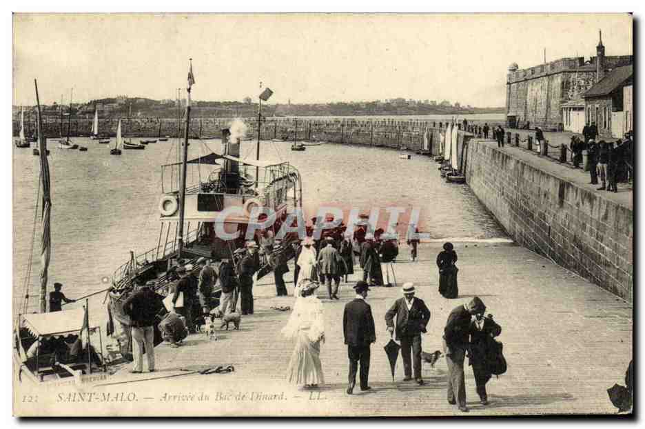Saint-Malo — Llegada del barco de Dinard — LL. 122