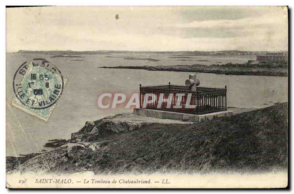 Saint-Malo — Le Tombeau de Chateaubriand — LL. n° 698