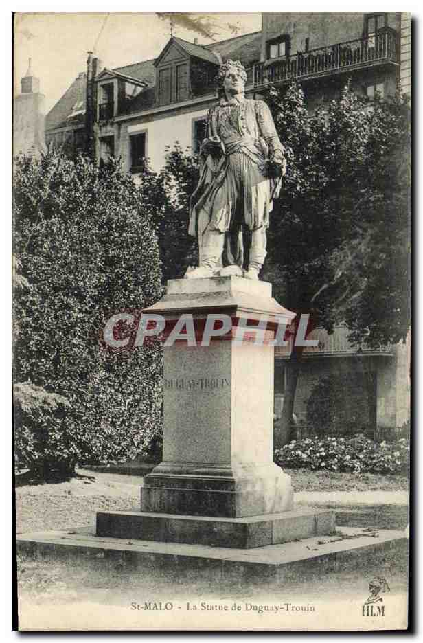 CPA St Malo La Statue de Duguay Trouin