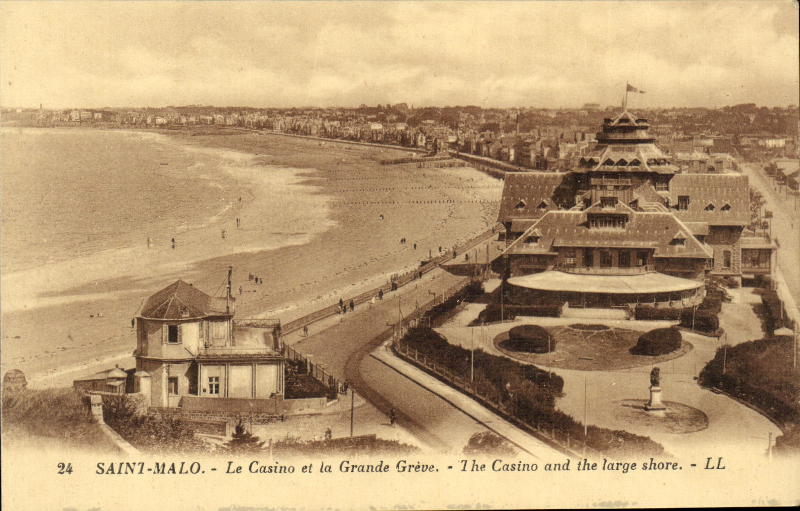 Saint-Malo - Le Casino et la Grande Grève - LL