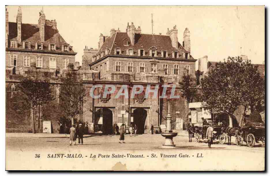 Saint-Malo - La Porte Saint-Vincent — éditeur LL, n° 36