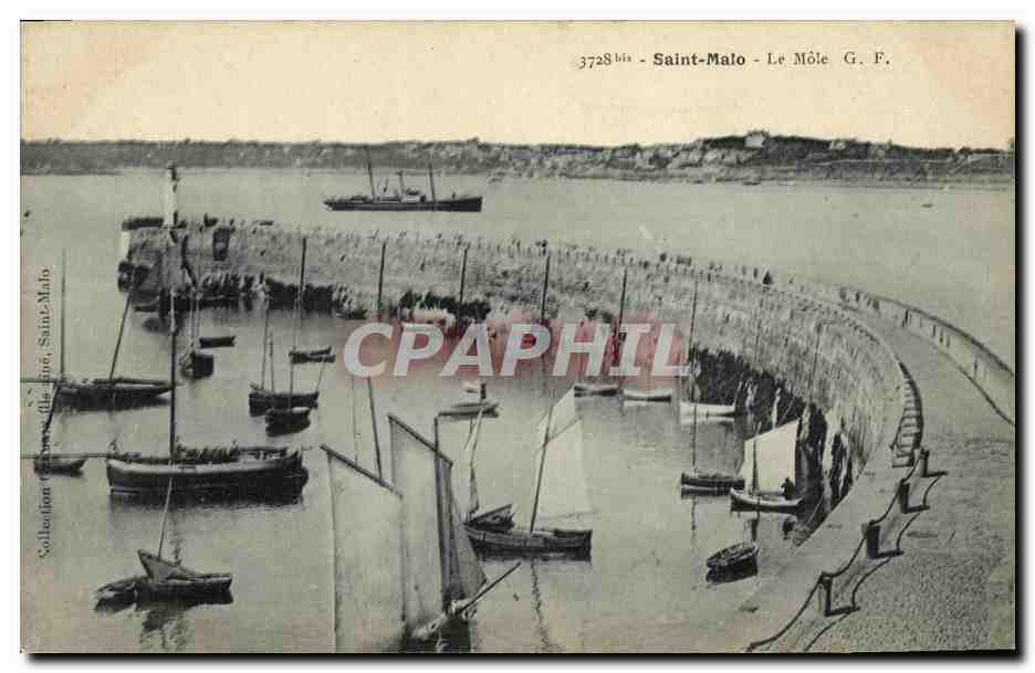 Saint-Malo - The Môle G.F. — series number 3728 bis