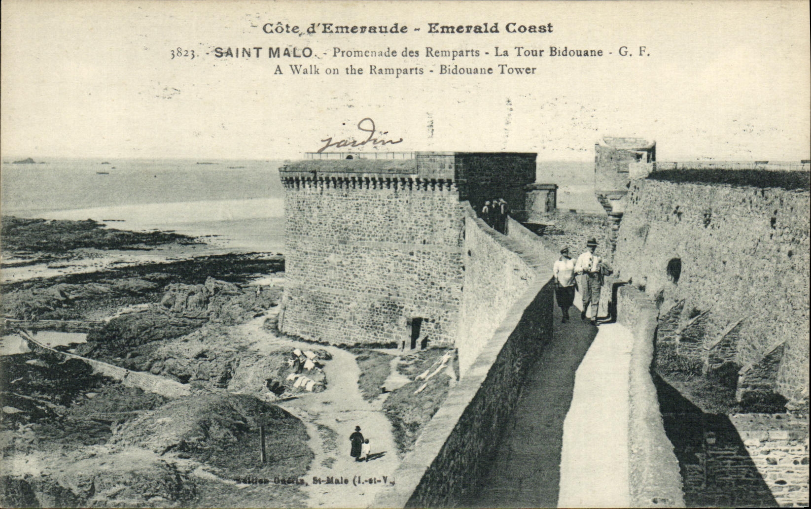 Saint-Malo - Promenade des Remparts - La Tour Bidouane - G. F. 3823