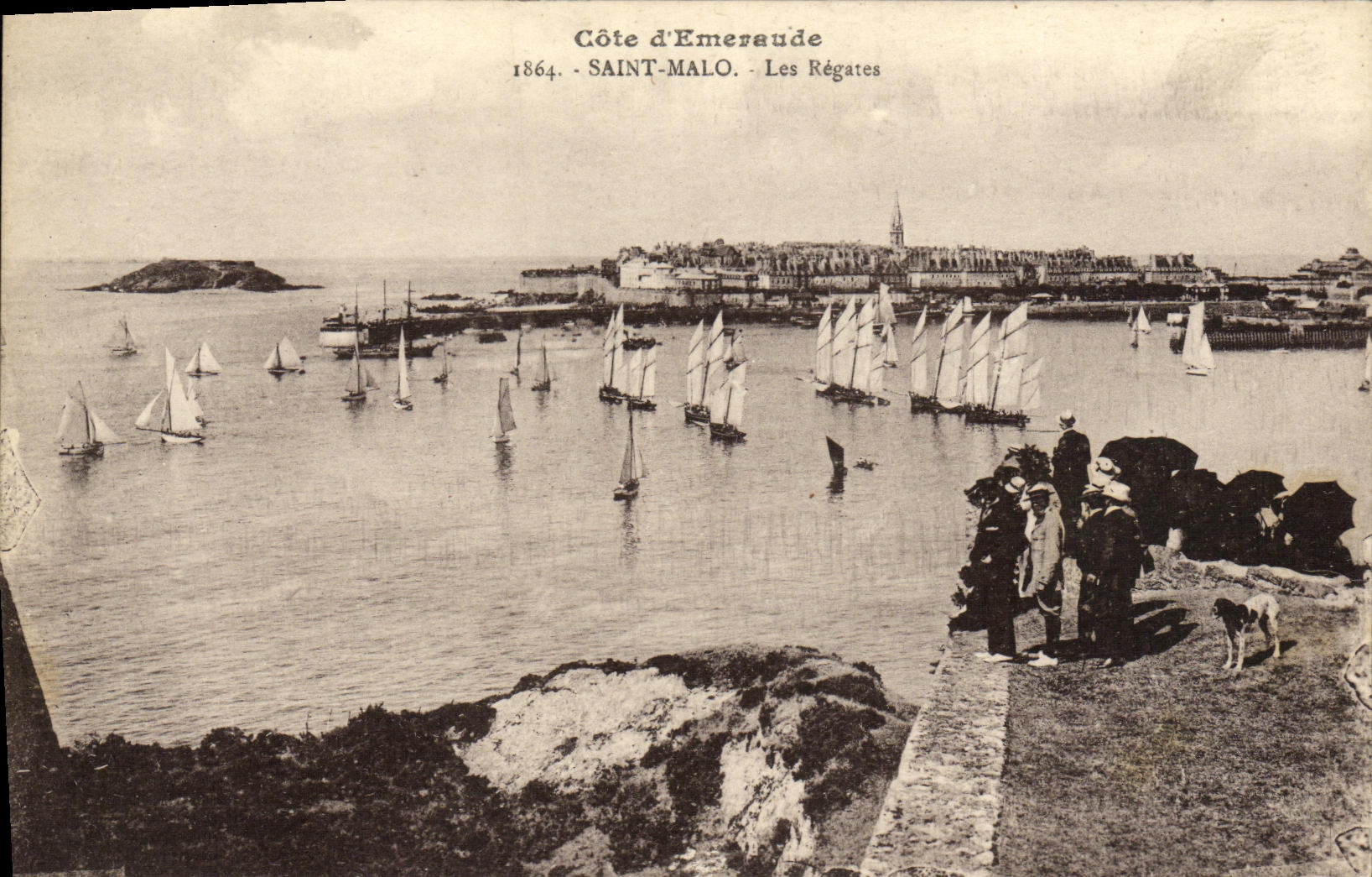 Saint-Malo — Les Régates — 1864