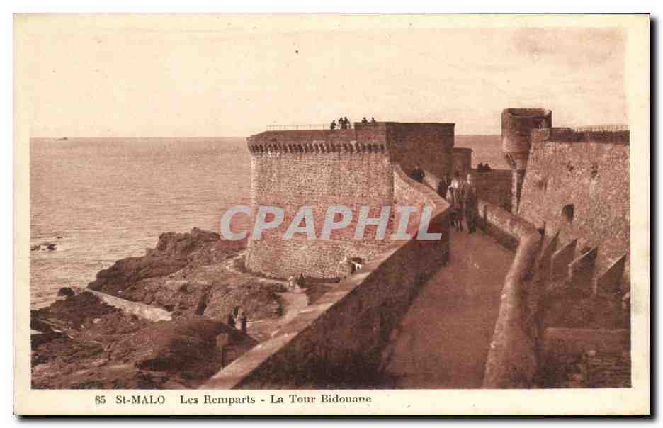 St-Malo — I Muri di Difesa - La Torre Bidouane — Ed. Au Kludavec, St-Malo