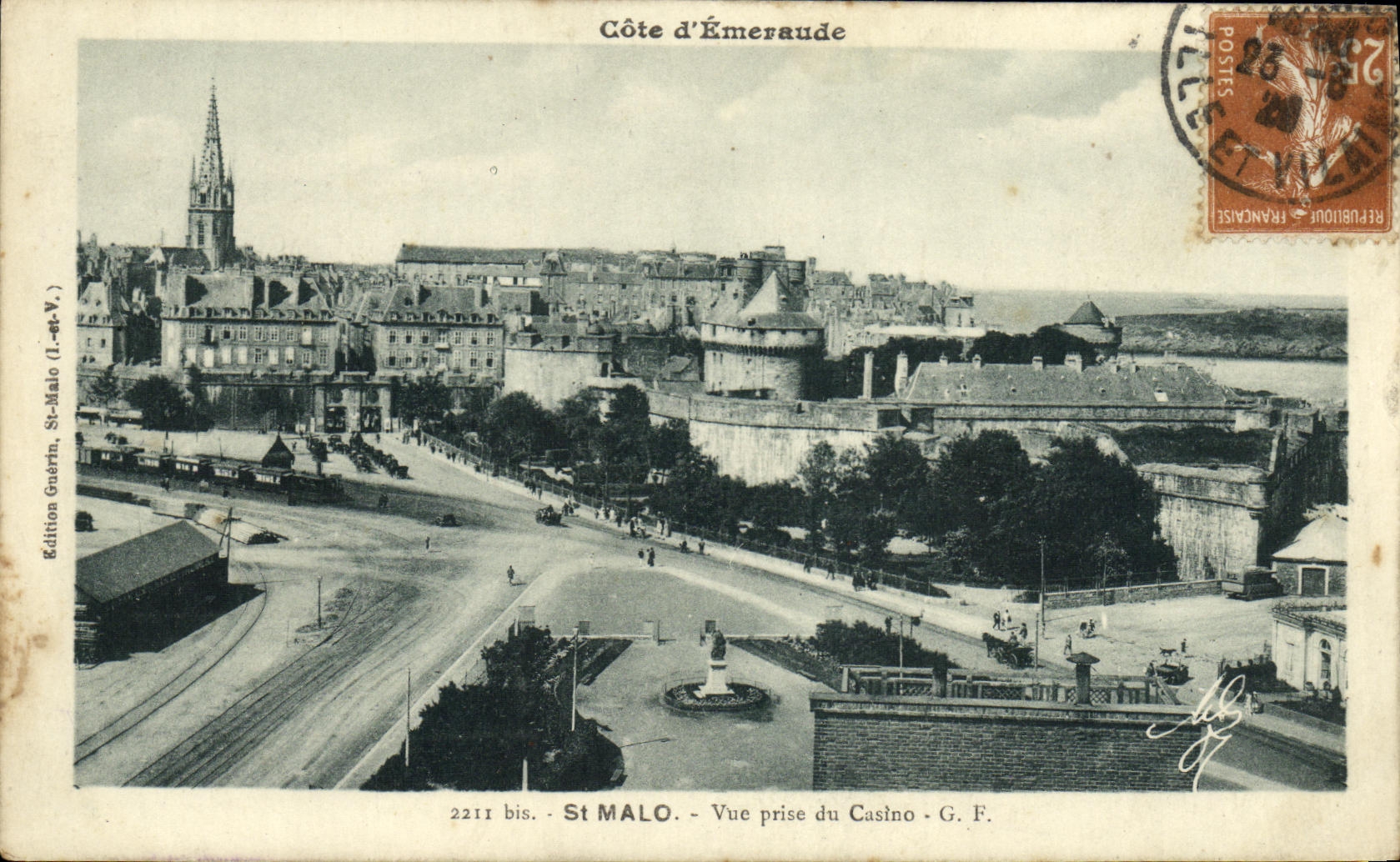 St Malo - Côte d'Émeraude - Vue prise du Casino - G. F.