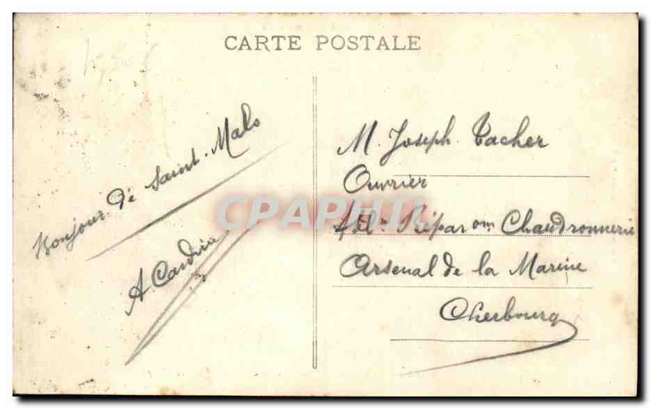 St Malo - Côte d'Émeraude - Vue prise du Casino - G. F. — Verso