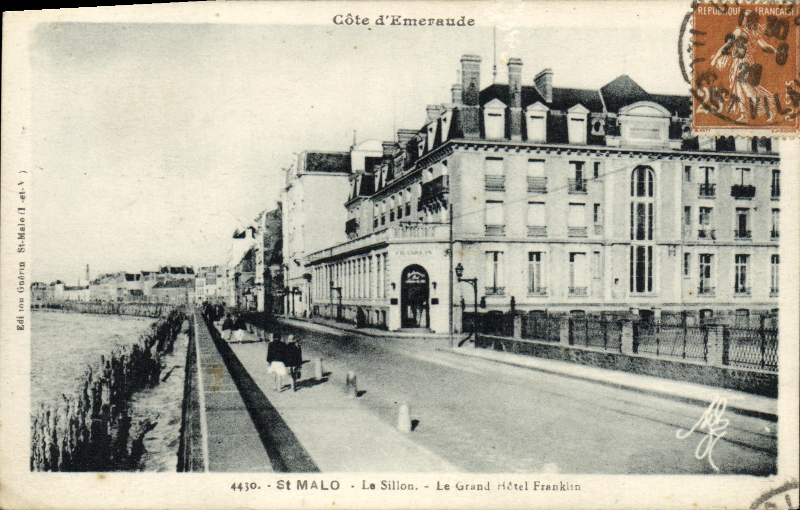 CPA St Malo Le Sillon Le Grand Hotel Franklin