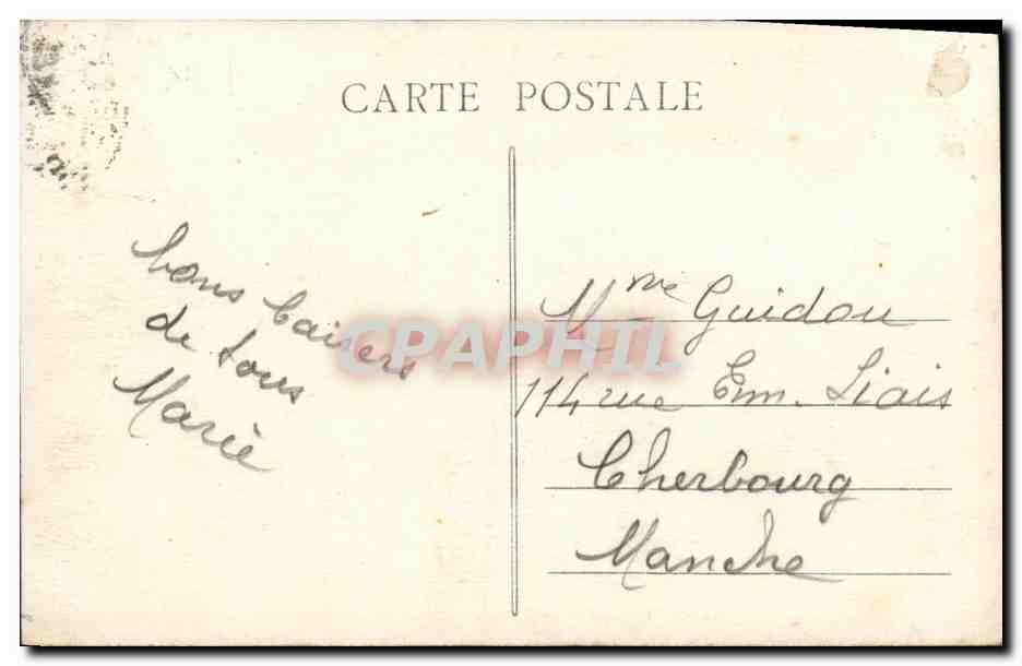 CPA St Malo Le Sillon Le Grand Hotel Franklin — Verso