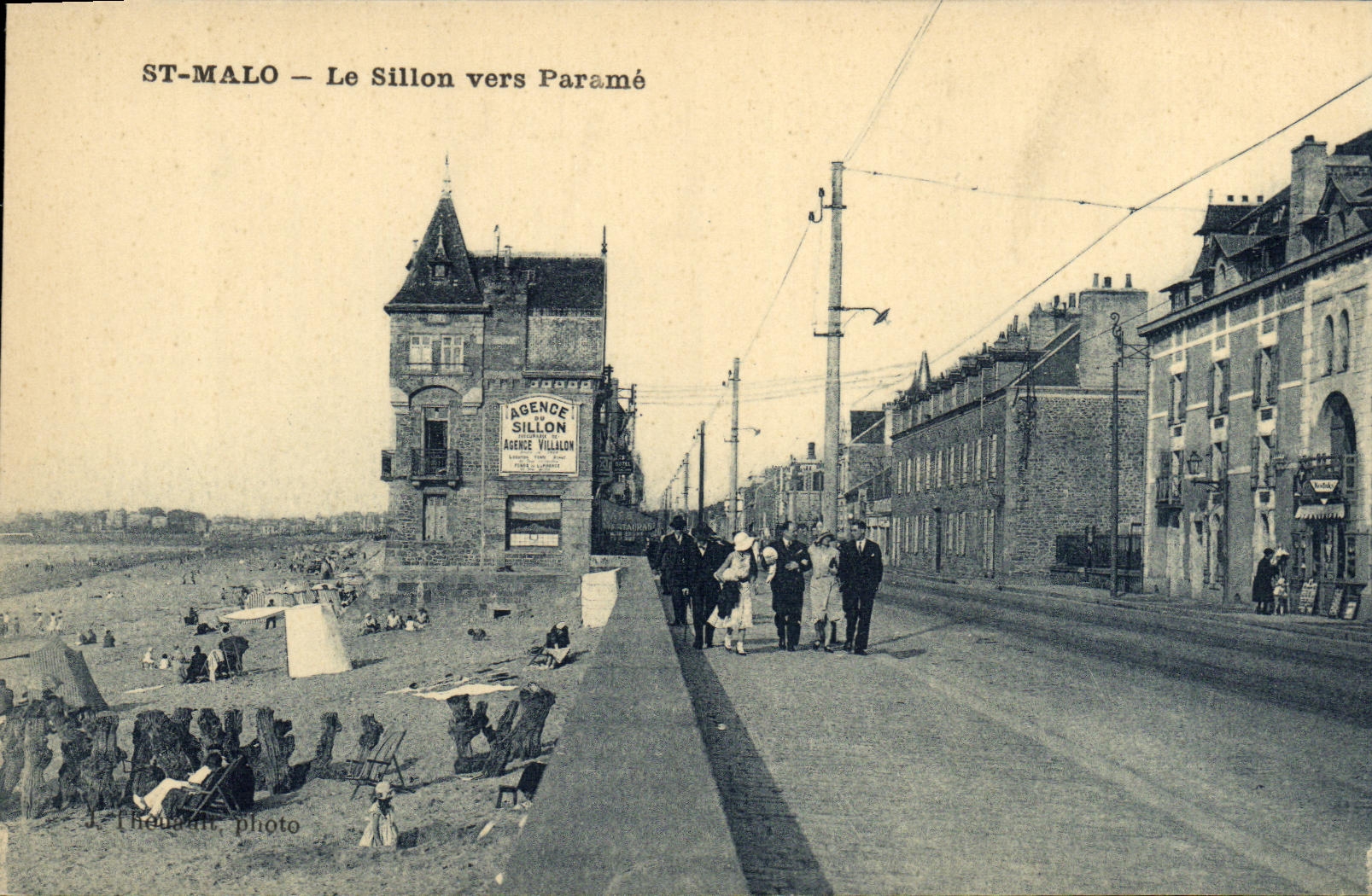 ST-MALO — Le Sillon vers Paramé — J. Thaude photo