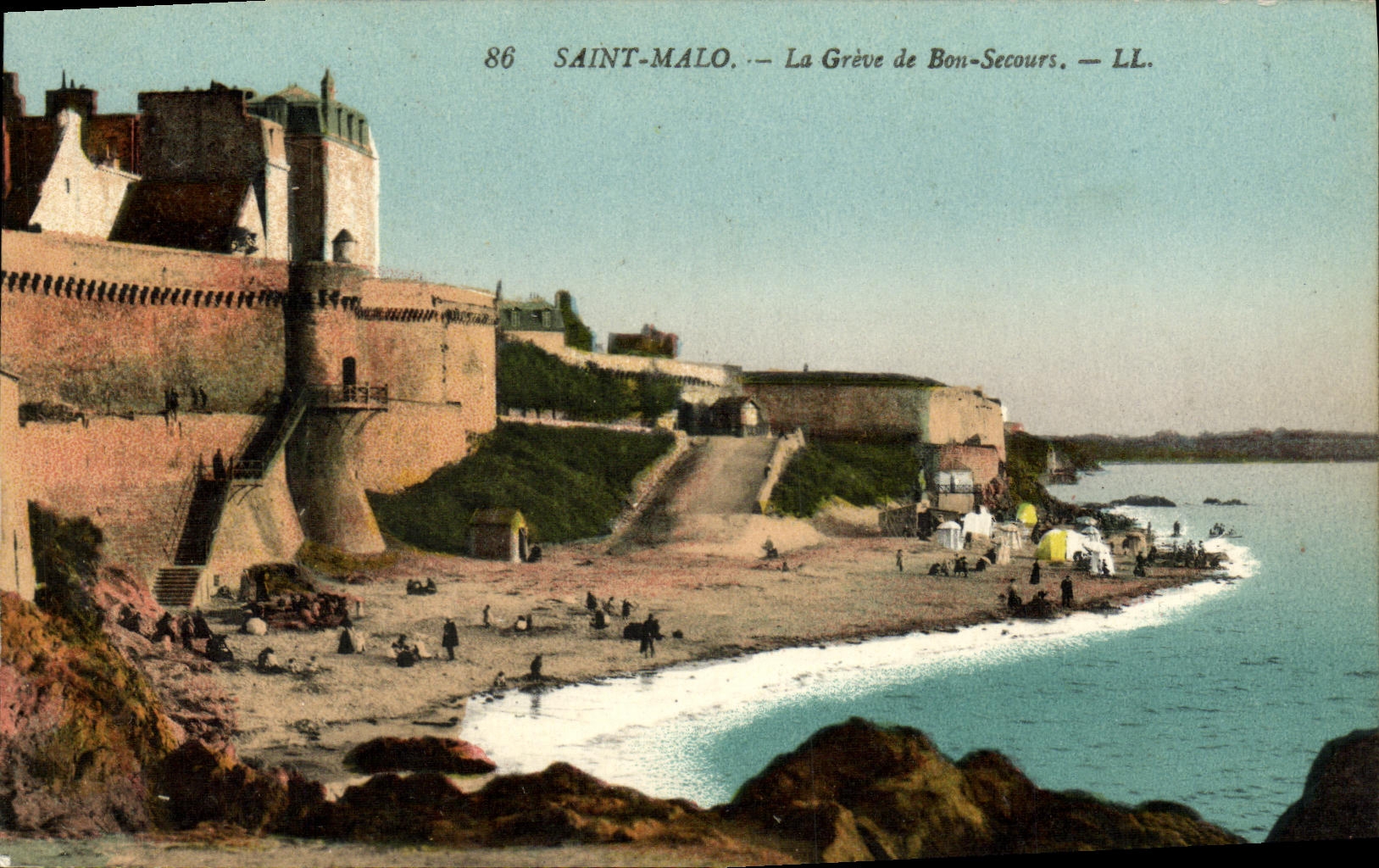 Saint-Malo — La Grève de Bon-Secours — LL. — n°86