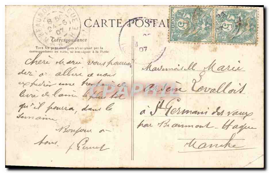 Saint-Malo — La Grande Rue — G.F. — Collection Gwéman Fils d'né, Saint-Malo — Reverso